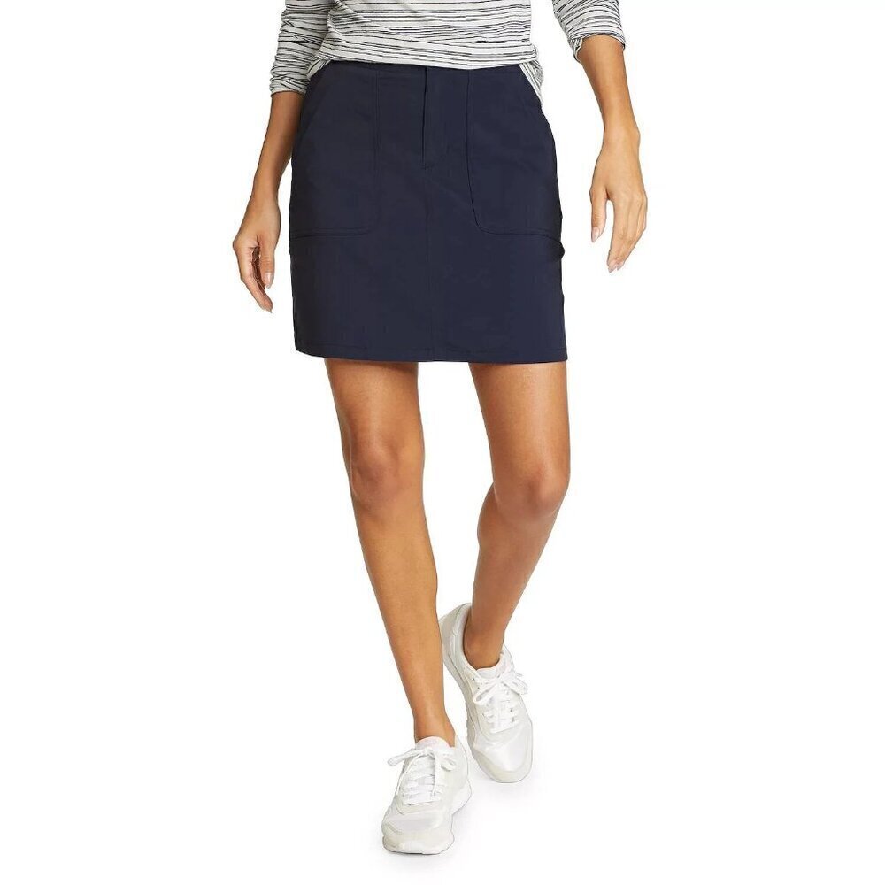 Eddie Bauer Navy Horizon Curvy Fit Skort Pockets Weekends Golf Pickleball